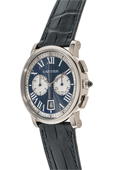 Rotonde de Cartier Chronograph White Gold Automatic