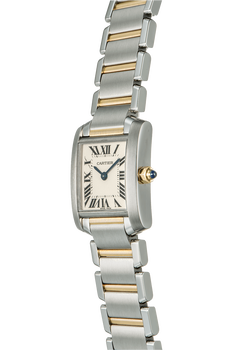 Tank Francaise Yellow Gold and Stainless Steel Quartz