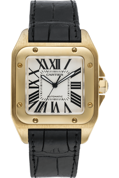 Santos 100 Yellow Gold Automatic