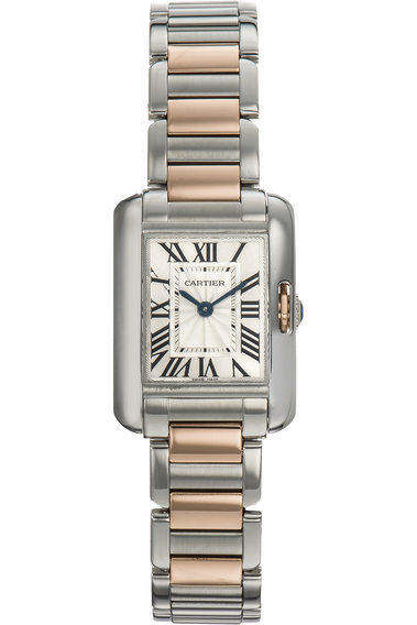 Tank Anglaise Rose Gold and Stainless Steel Quartz