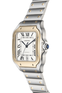 Santos Yellow Gold and Stainless Steel Automatic