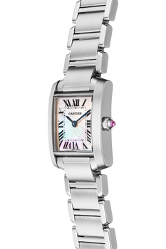 NOT FOR SALE Cartier Tank Francaise Pink Mother of Pearl Steel Ladies Watch  W51028Q3 Box Papers PARTIAL PAYMENT