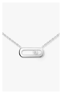 Move Uno Necklace in White Gold