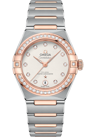 Omega constellation rose gold diamond ladies watch shop