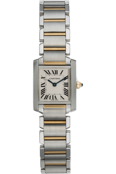 Tank Francaise Yellow Gold and Stainless Steel Quartz