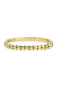 Cosmo Orion Emerald Oval Bangle