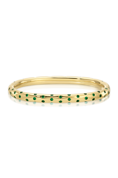 Cosmo Orion Emerald Oval Bangle
