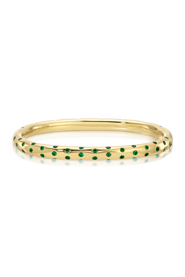 Cosmo Orion Emerald Oval Bangle