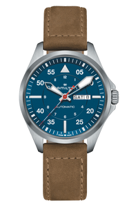 Khaki Aviation Pilot Day Date Auto -  Air-Glaciers Edition