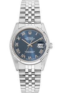 datejust white gold and stainless steel automatic
