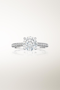 Joy Solitaire in 18K White Gold