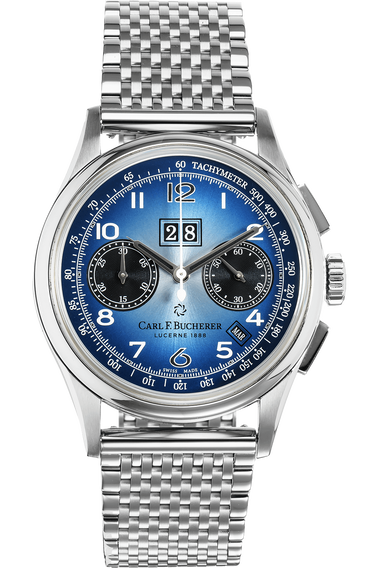 Heritage Bicompax Bucherer Blue Edition Stainless Steel Automatic