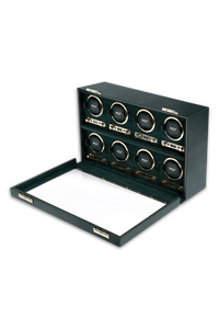 British Racing 8 Piece Watch Winder Green