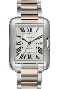 Tank Anglaise XL Rose Gold and Stainless Steel Automatic