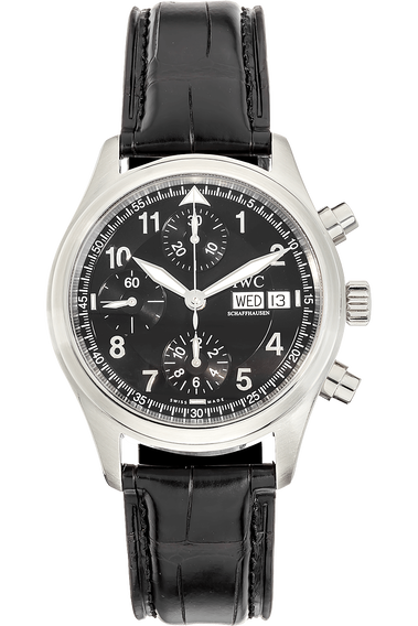 Pre Owned IWC Schaffhausen Pilot s Chronograph Stainless Steel Automatic