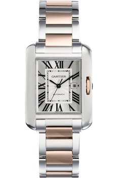 Tank Anglaise Rose Gold and Stainless Steel Automatic