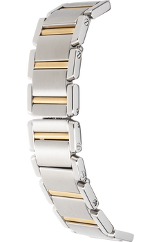 Tank Francaise Yellow Gold and Stainless Steel Quartz