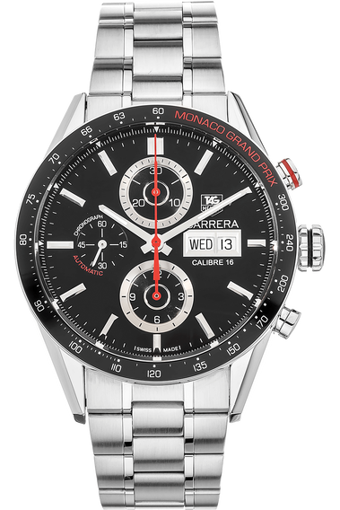 Pre Owned TAG Heuer Carrera Calibre 16 Day Date Monaco Stainless Steel Automatic