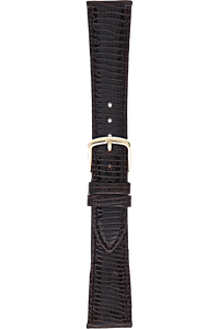 17 mm Dark Brown Leather Strap