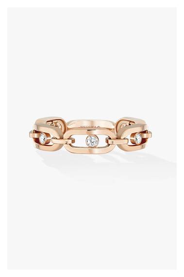 Move Link Multi Ring in Pink Gold Size 54