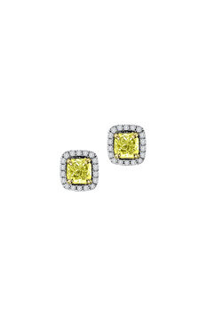 Center of My Universe Cushion Halo Earrings &#40;1.26 ct&#41;