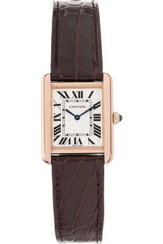Tank Solo Rose Gold and Stainless Steel Quartz