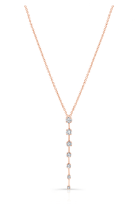 Bar Pendant in Pink Gold