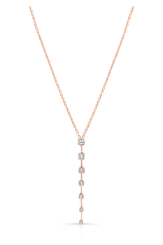 Bar Pendant in Pink Gold