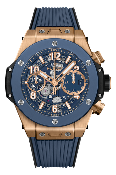 Big Bang Unico King Gold Blue Ceramic