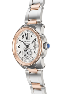 Calibre de Cartier Rose Gold and Stainless Steel Automatic