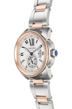 Calibre de Cartier Rose Gold and Stainless Steel Automatic