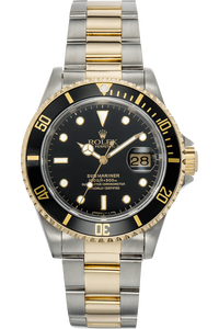 Submariner Tritium Dial Lug Holes Circa 1991 Yellow Gold and Stainless Steel Automatic