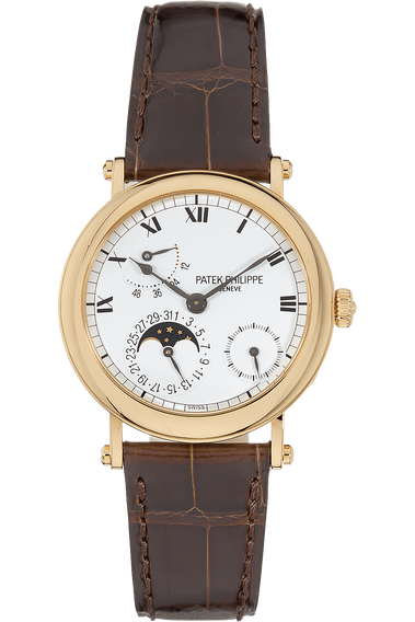 Pre Owned Patek Philippe Power Reserve Moon Reference 5054 Yellow Gold Automatic