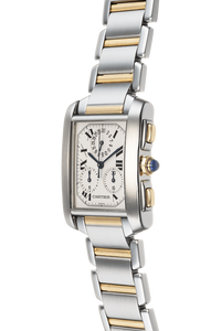 Tank Francaise Chronograph Yellow Gold and Stainless Steel Quartz