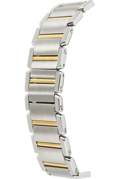 Tank Francaise Yellow Gold and Stainless Steel Quartz