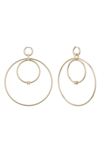 Echo Pav&eacute; Hoop Earrings