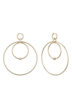 Echo Pav&eacute; Hoop Earrings