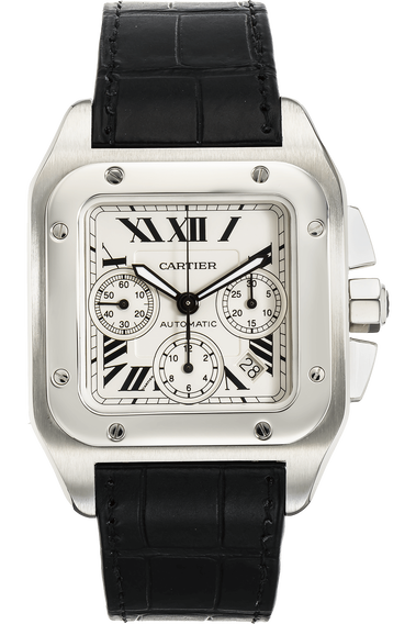 Santos 100 Chronograph Stainless Steel Automatic