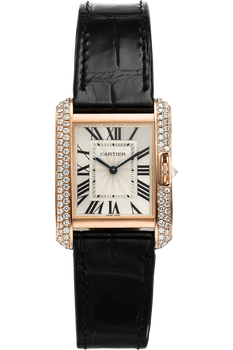 Tank Anglaise Rose Gold Quartz