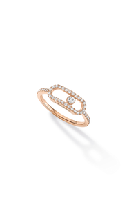 Move Uno diamond ring in pink gold