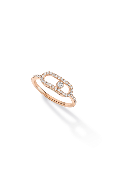 Move Uno diamond ring in pink gold