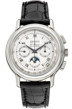 Pre Owned Zenith El Primero Chronomaster Moon Phase Stainless Steel Automatic