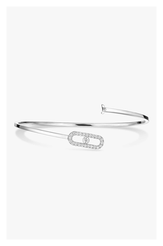 Move Uno Flex Bangle in White Gold
