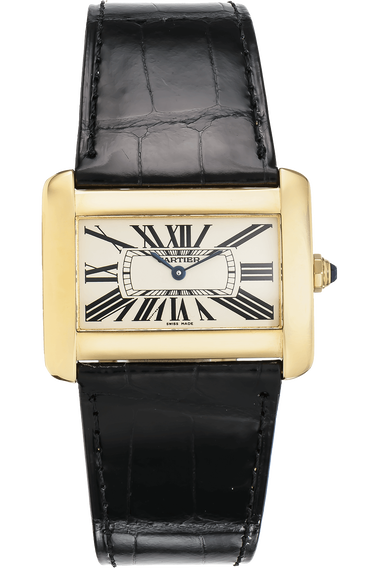 Tank Divan Yellow Gold Quartz