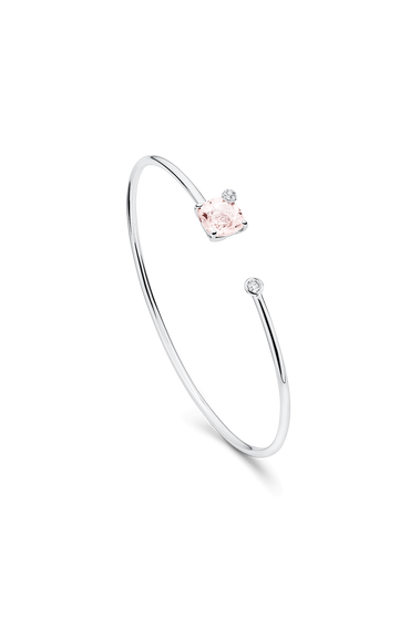Peekaboo Morganite Bangle