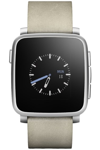 Pebble Time Steel Smartwatch Silver