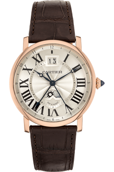 Rotonde Large Date Second Time Zone Rose Gold Automatic
