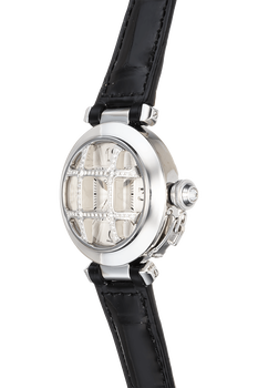 Pasha de Cartier White Gold and Stainless Steel Automatic