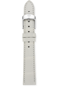 16MM White Alligator Strap