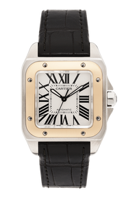 Santos 100 Rose Gold and Stainless Steel Automatic